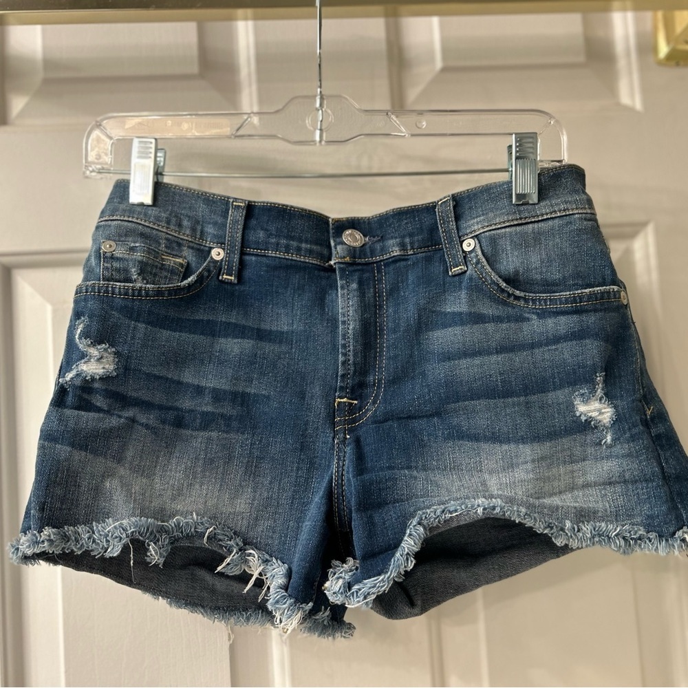 7th Ray Blue Jean Shorts - Picture 2 of 2